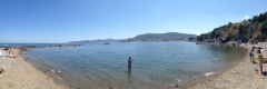 Panoramabild vom Strand
