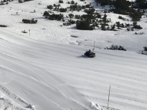 Skidoo auf der Zentralbahpiste