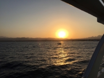 Sonnenuntergang auf dem Meer!